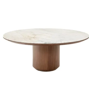 MESA DE JANTAR TICIANO REDONDA BASE ÚNICA
