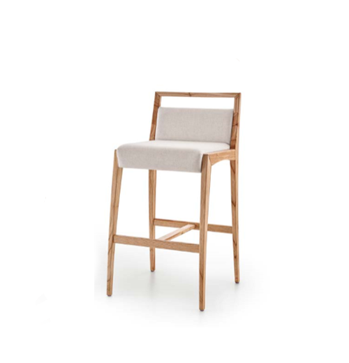 Banqueta Alta Sotto - Encosto Em Tecido - Imagem 2